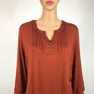 Style Co Grommet Swing Top Rich Auburn K#32